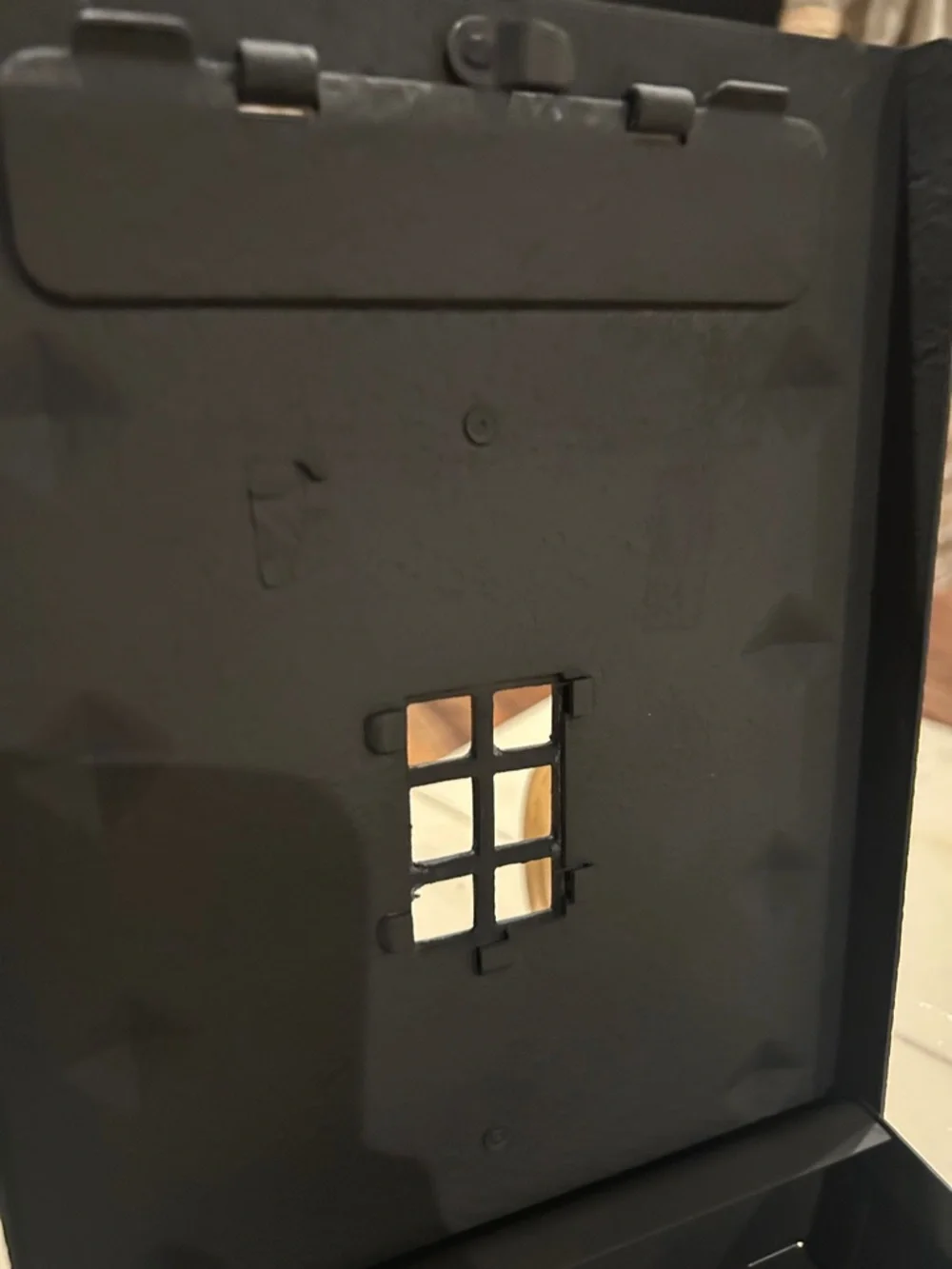 Vintage Mailbox Metal Wall Mount with Drop Down Access Door